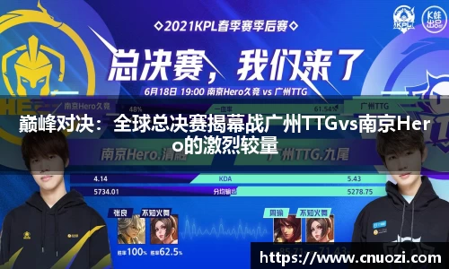 巅峰对决：全球总决赛揭幕战广州TTGvs南京Hero的激烈较量